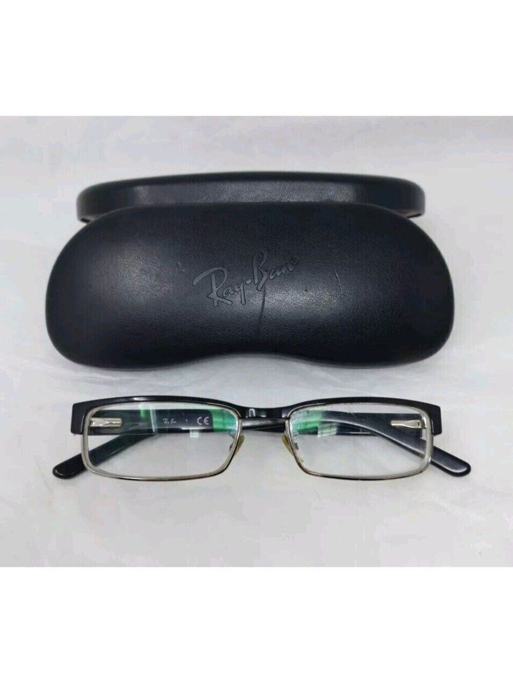 Ray Ban RB 6169 2502 Square Gunmetal Black Eyeglasses Frame 52-16-140 w/Case